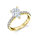 Pear Cut Classic Diamond Engagement Ring - Adoria