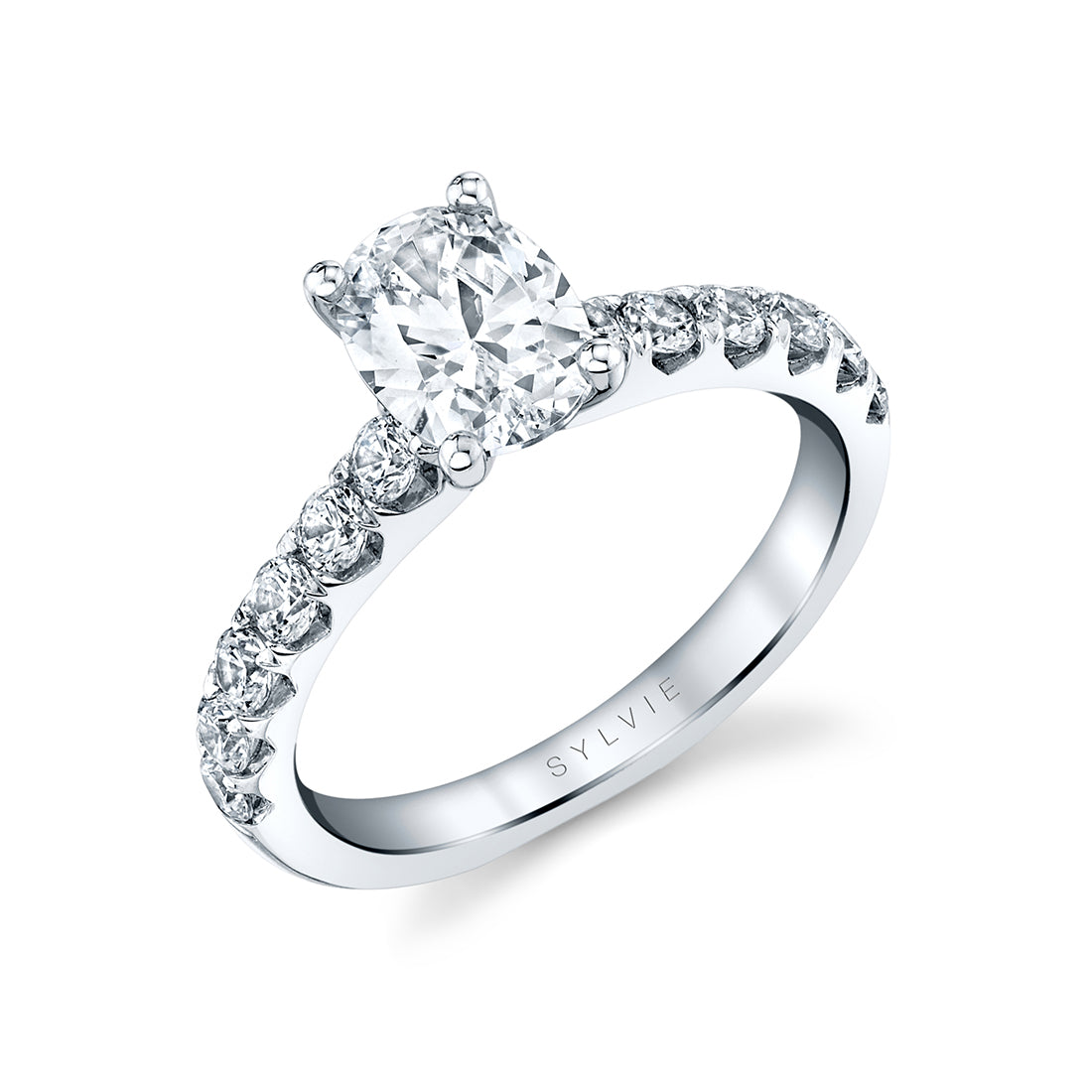 Oval Cut Classic Diamond Engagement Ring - Adoria
