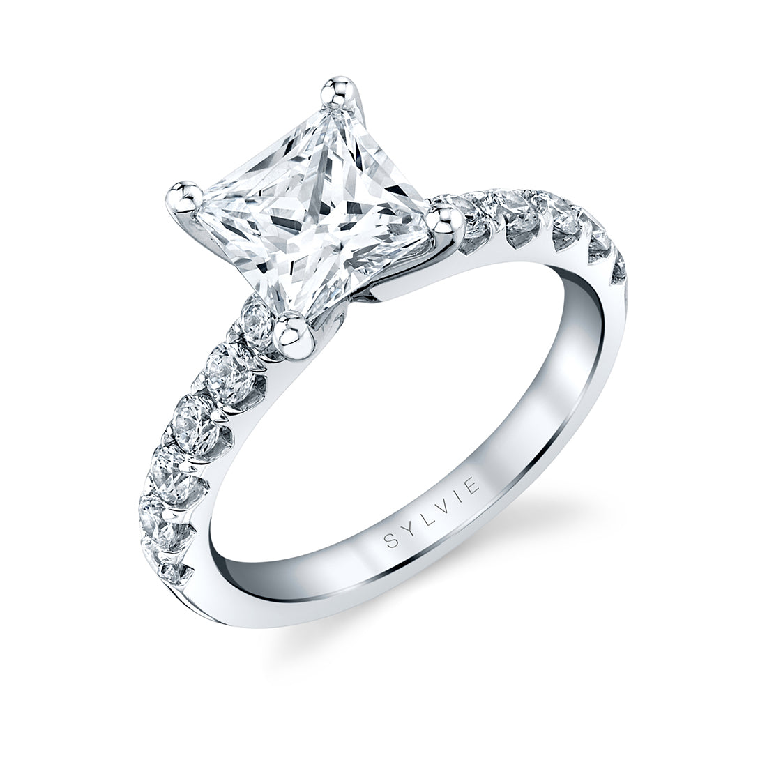 Princess Cut Classic Diamond Engagement Ring - Adoria