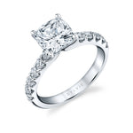 Cushion Cut Classic Diamond Engagement Ring - Adoria
