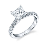 Princess Cut Classic Diamond Engagement Ring - Adoria