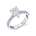 Pear Cut Classic Diamond Engagement Ring - Adoria