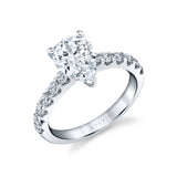 Pear Cut Classic Diamond Engagement Ring - Adoria