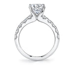 Wide Band Engagement Ring - Aloria