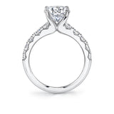 Wide Band Engagement Ring - Aloria