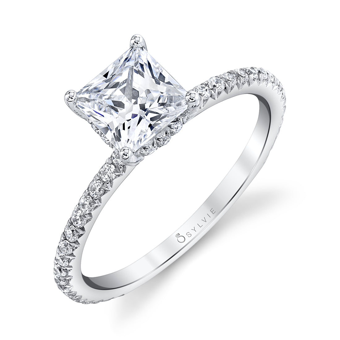 Princess Cut Classic Engagement Ring - Maryam