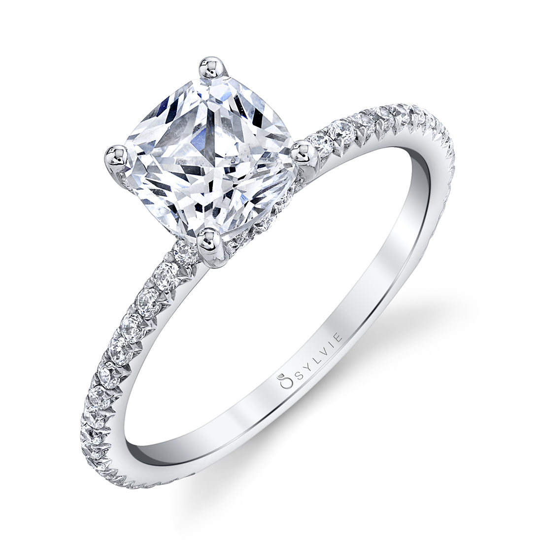 Cushion Cut Classic Engagement Ring - Maryam