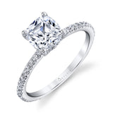 Cushion Cut Classic Engagement Ring - Maryam