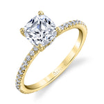Cushion Cut Classic Engagement Ring - Maryam