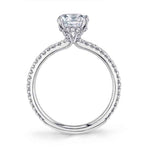 Radiant Cut Classic Engagement Ring - Maryam