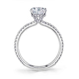 Radiant Cut Classic Engagement Ring - Maryam