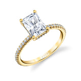 Radiant Cut Classic Engagement Ring - Maryam