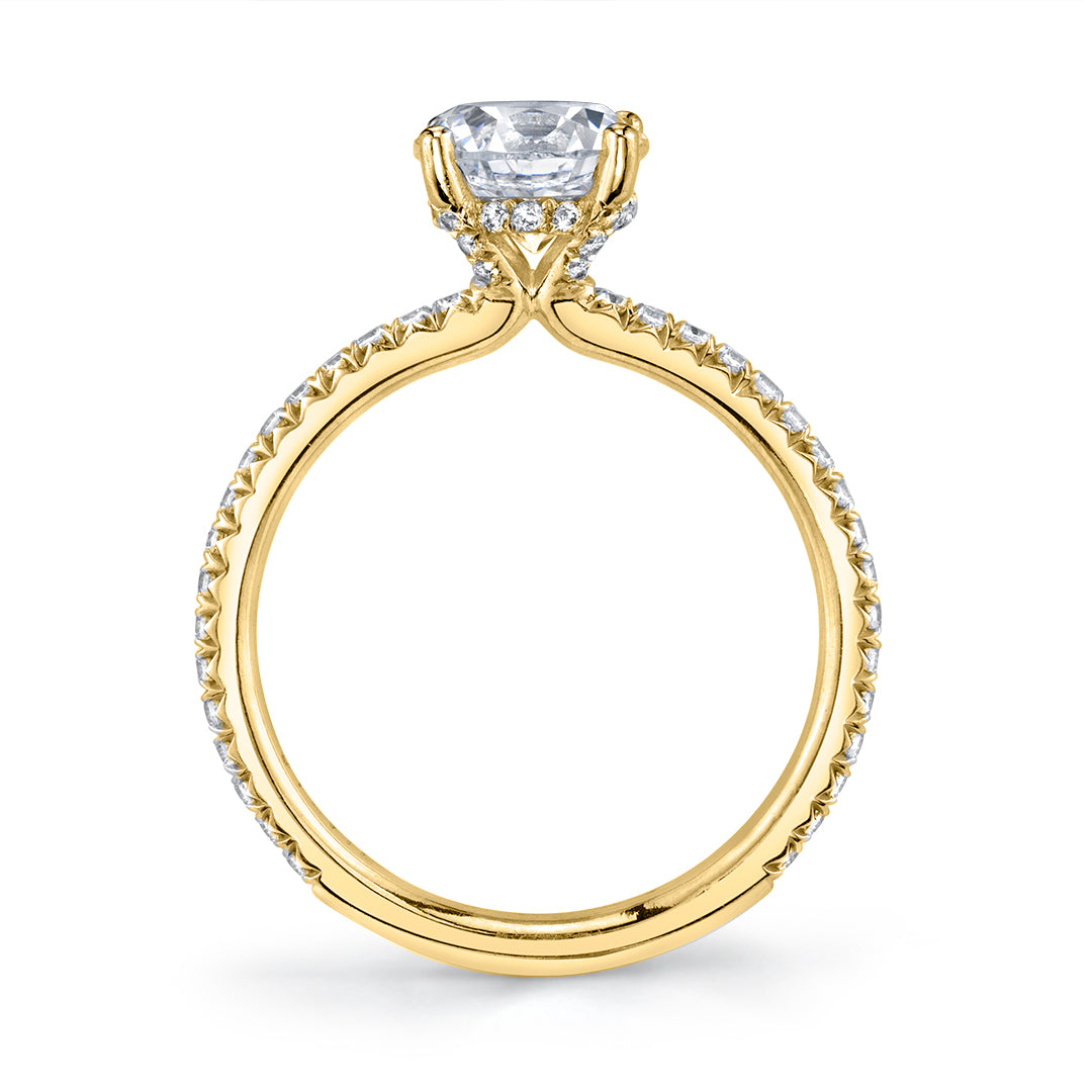 Radiant Cut Classic Engagement Ring - Maryam