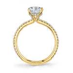 Radiant Cut Classic Engagement Ring - Maryam