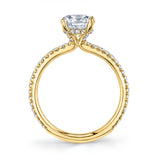 Radiant Cut Classic Engagement Ring - Maryam