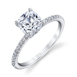 Cushion Cut Classic Engagement Ring - Maryam