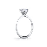 Tulira Solitaire Petal Prong Engagement Ring - Fawn