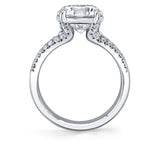 Emerald Cut Split Shank Engagement Ring - Florencia