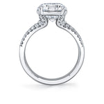 Pear Cut Split Shank Engagement Ring - Florencia