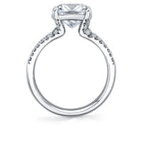 Cushion Cut Split Shank Engagement Ring - Florencia