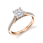 Diamond Setting Round Cut Engagement Ring - Landry