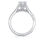 Diamond Setting Round Cut Engagement Ring - Landry