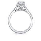 Diamond Setting Round Cut Engagement Ring - Landry