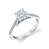 Diamond Setting Round Cut Engagement Ring - Landry