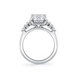 Emerald Cut Multi Stone Engagement Ring - Caisyn