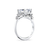 Emerald Cut Multi Stone Engagement Ring - Caisyn