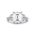 Emerald Cut Multi Stone Engagement Ring - Caisyn