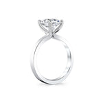Oval Cut Flat Edge Solitaire Engagement Ring - Ember