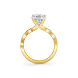 Tulira Alternating Marquise and Round Diamond Leaf Shaped Engagement Ring - Hortensia