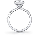 Cushion Cut Bezel Set Engagement Ring - Cliodhna