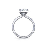Emerald Cut Bezel Set Engagement Ring - Cliodhna