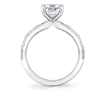 Emerald Cut Baguette Engagement Ring - Odessa