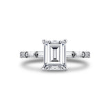 Emerald Cut Baguette Engagement Ring - Odessa