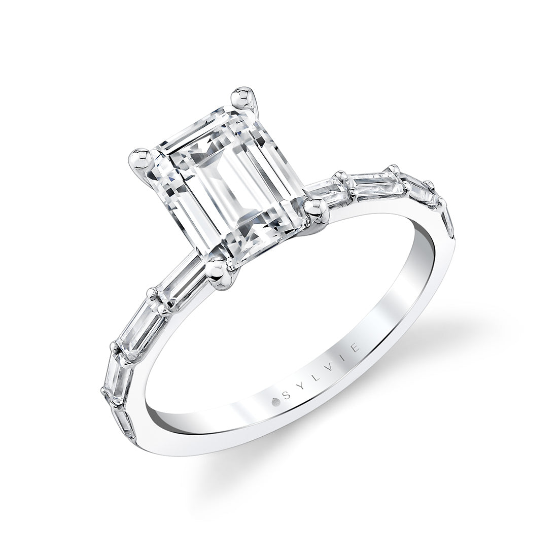 Emerald Cut Baguette Engagement Ring - Odessa