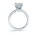 Split Shank Round Cut Engagement Ring - Daniella