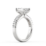 Emerald Cut Baguette Engagement Ring - Mica