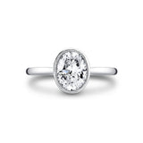 Tulira Bezel Set Solitaire Engagement Ring - Iris