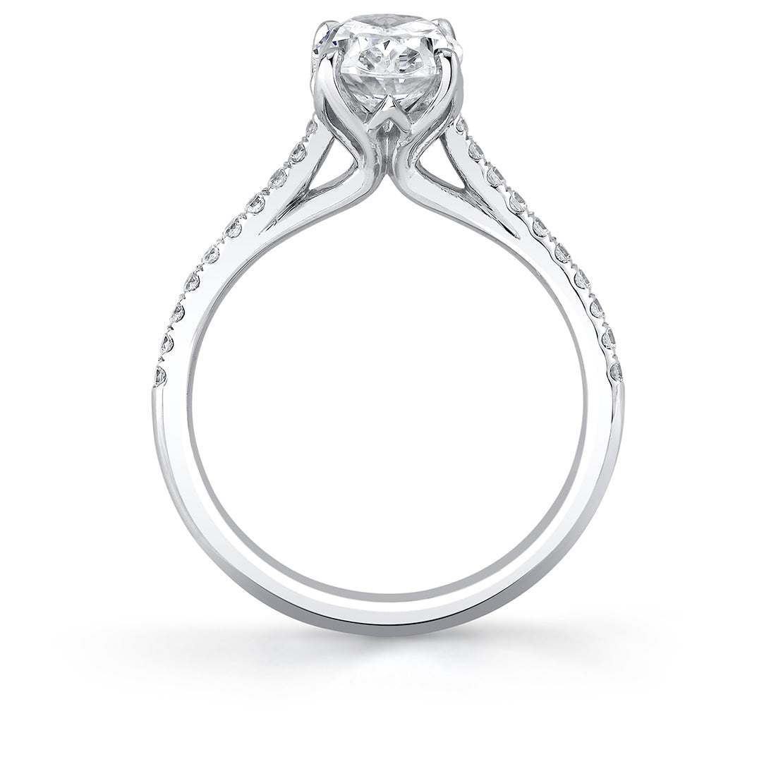 Tulira Petal Prong Diamond Engagement Ring - Willow