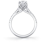 Tulira Petal Prong Diamond Engagement Ring - Willow
