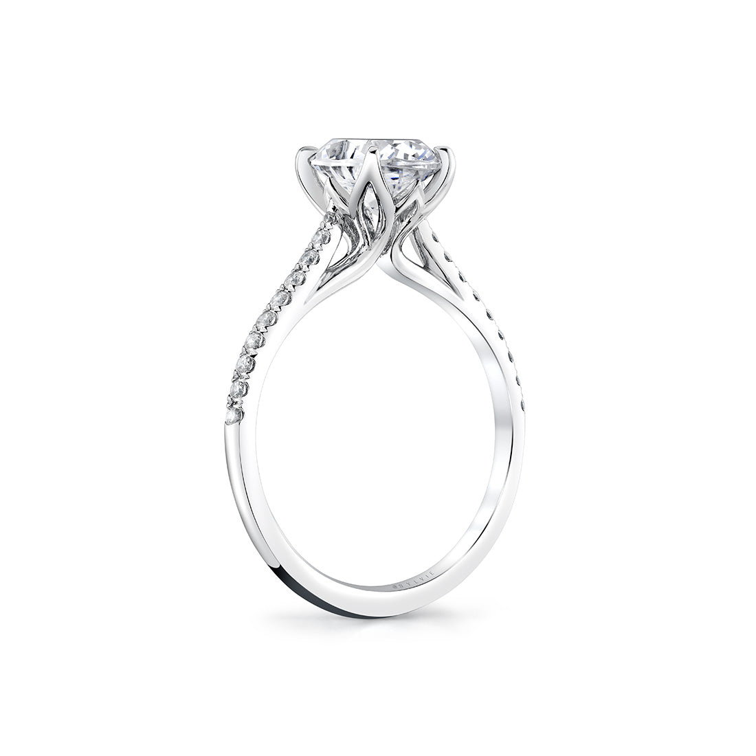 Tulira Petal Prong Diamond Engagement Ring - Willow