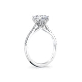 Tulira Petal Prong Diamond Engagement Ring - Willow