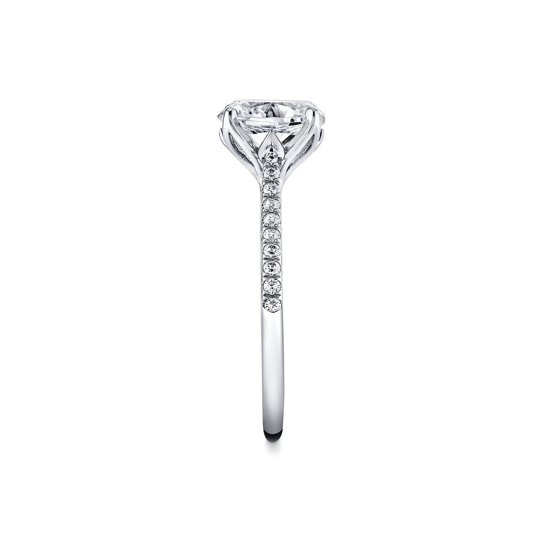 Tulira Petal Prong Diamond Engagement Ring - Willow