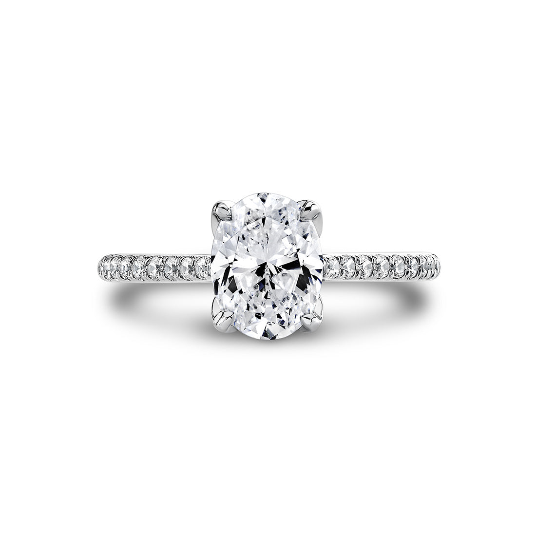 Tulira Petal Prong Diamond Engagement Ring - Willow