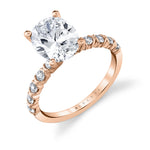 Oval Cut Classic Engagement Ring - Teddi