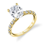 Oval Cut Classic Engagement Ring - Teddi