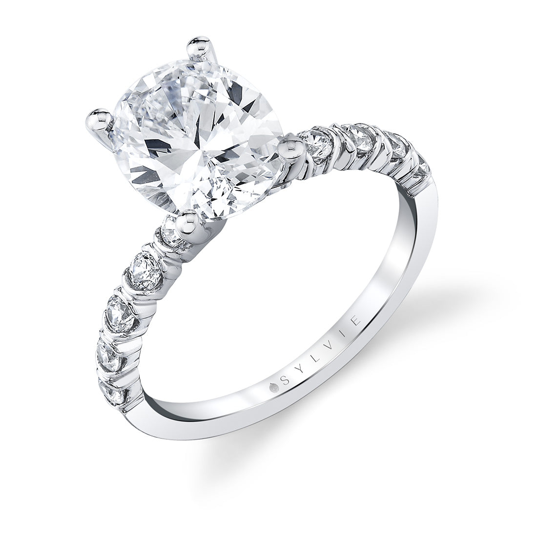 Oval Cut Classic Engagement Ring - Teddi